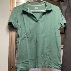 Mint green polo shirt